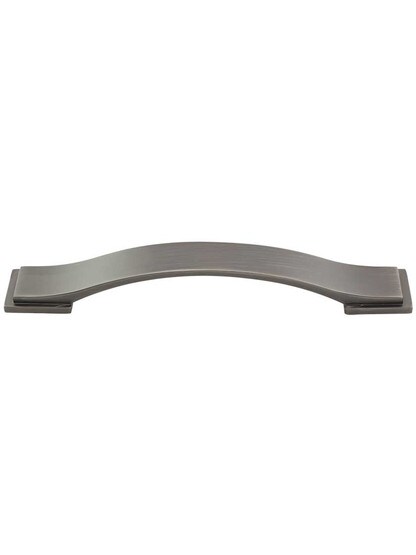 Mirada Strap Cabinet Pull - 5 inch Center-to-Center in Brushed Pewter.